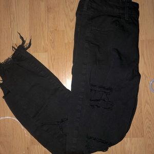 Ripped black jeans